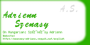 adrienn szenasy business card